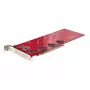 StarTech.com Quad M.2 PCIe adapterio kortelė, PCIe x16 į Quad NVMe arba AHCI M.2 SSD diskus, PCI Express 4.0, 7.8GBps vienam diskui, reikalinga bifurkacija, suderinama su Windows/Linux