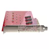 StarTech.com Quad M.2 PCIe adapterio kortelė, PCIe x16 į Quad NVMe arba AHCI M.2 SSD diskus, PCI Express 4.0, 7.8GBps vienam diskui, reikalinga bifurkacija, suderinama su Windows/Linux