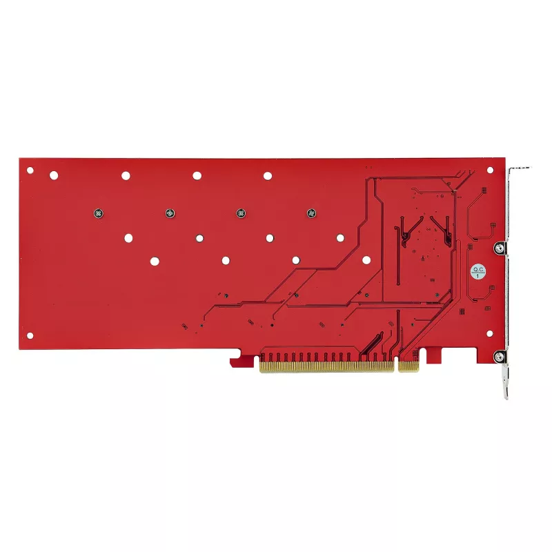 StarTech.com Quad M.2 PCIe adapterio kortelė, PCIe x16 į Quad NVMe arba AHCI M.2 SSD diskus, PCI Express 4.0, 7.8GBps vienam diskui, reikalinga bifurkacija, suderinama su Windows/Linux