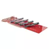 StarTech.com Quad M.2 PCIe adapterio kortelė, PCIe x16 į Quad NVMe arba AHCI M.2 SSD diskus, PCI Express 4.0, 7.8GBps vienam diskui, reikalinga bifurkacija, suderinama su Windows/Linux