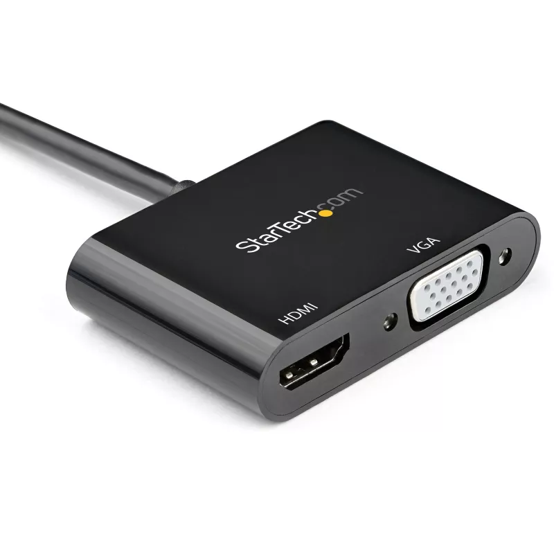 “StarTech.com” DisplayPort į HDMI VGA adapteris - DisplayPort 1.2 HBR2 į HDMI 2.0 (4K 60Hz) arba VGA 1080p keitiklio adapteris - DP į HDMI arba VGA monitoriaus adapteris - skaitmeninis vaizdo ekrano adapteris