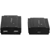 „StarTech.com“ 4 prievadų USB 2.0 ilginimo šakotuvas per vieną CAT5e/CAT6 Ethernet kabelį (RJ45) – 330 pėdų (100 m) – USB ilginimo šakotuvo adapterio rinkinys – metalinis korpusas – maitinamas išoriniu maitinimo šaltiniu – 480 Mb/s