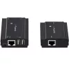 „StarTech.com“ 4 prievadų USB 2.0 ilginimo šakotuvas per vieną CAT5e/CAT6 Ethernet kabelį (RJ45) – 330 pėdų (100 m) – USB ilginimo šakotuvo adapterio rinkinys – metalinis korpusas – maitinamas išoriniu maitinimo šaltiniu – 480 Mb/s