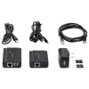 „StarTech.com“ 4 prievadų USB 2.0 ilginimo šakotuvas per vieną CAT5e/CAT6 Ethernet kabelį (RJ45) – 330 pėdų (100 m) – USB ilginimo šakotuvo adapterio rinkinys – metalinis korpusas – maitinamas išoriniu maitinimo šaltiniu – 480 Mb/s