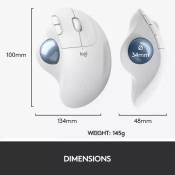 pelė Logitech ERGO M575 Wireless Trackball RF Wireless + Bluetooth