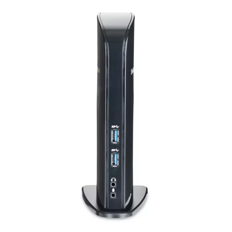 StarTech.com dvigubo monitoriaus USB 3.0 prijungimo stotelė su HDMI - DVI - 6 USB prievadais~Dvigubo monitoriaus USB 3.0 nešiojamojo kompiuterio prijungimo stotelė su HDMI ir DVI/VGA, 6x USB-A šakotuvu, GbE, garsu, universali Type-A stotelė – Windows/macOS/ChromeOS