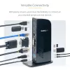 StarTech.com dvigubo monitoriaus USB 3.0 prijungimo stotelė su HDMI - DVI - 6 USB prievadais~Dvigubo monitoriaus USB 3.0 nešiojamojo kompiuterio prijungimo stotelė su HDMI ir DVI/VGA, 6x USB-A šakotuvu, GbE, garsu, universali Type-A stotelė – Windows/macOS/ChromeOS