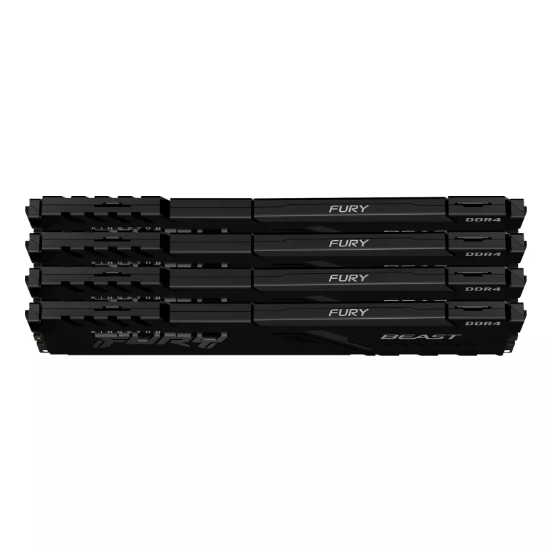 Kingston Technology FURY Beast 64GB 3600MT/s DDR4 CL18 DIMM (4 vnt. rinkinys) juoda