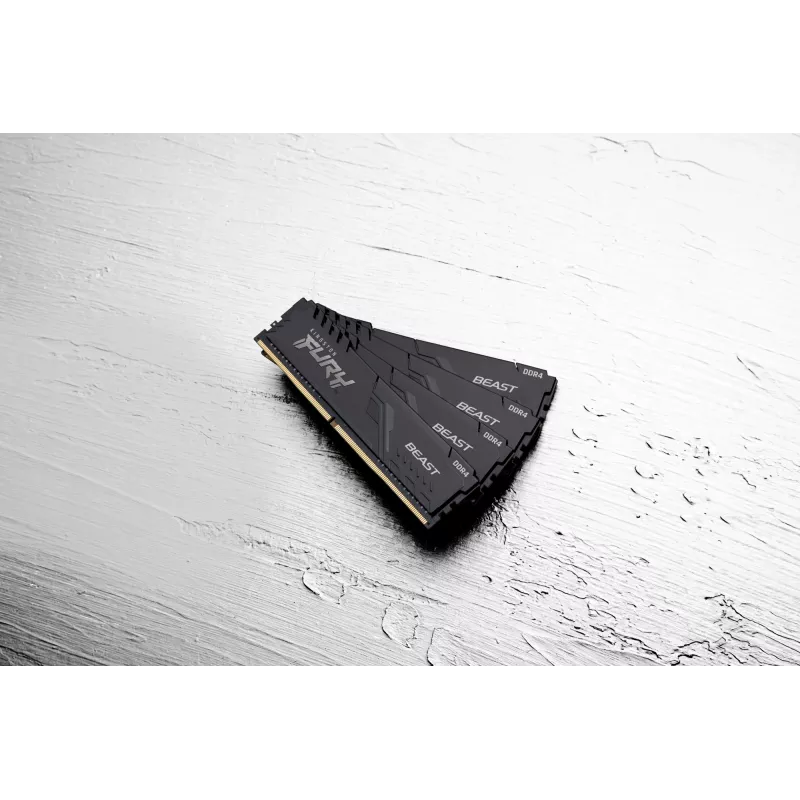 Kingston Technology FURY Beast 64GB 3600MT/s DDR4 CL18 DIMM (4 vnt. rinkinys) juoda