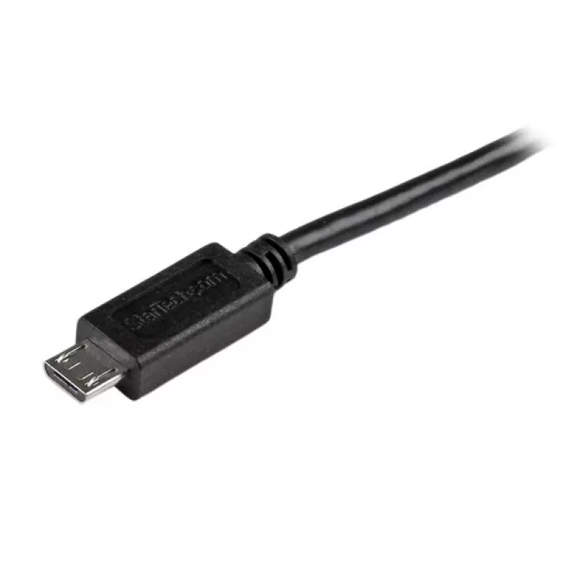 StarTech.com trumpas Micro-USB laidas - M/M - 15cm (6in), 0.15 m, USB A, Micro-USB B, USB 2.0, Vyriška/Vyriška, Juoda