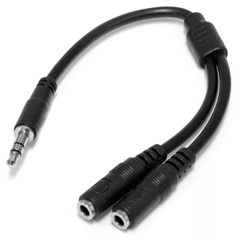 StarTech.com plonas stereofoninis skirstytuvas - 3,5 mm kištukas į 2x 3,5 mm lizdus