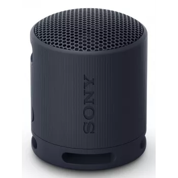 Sony SRS-XB100 - belaidis Bluetooth nešiojamas garsiakalbis, patvarus IP67 atsparus vandeniui ir dulkėms, 16 val. baterija, ekologiškas, skirtas kelionėms ir lauke, juodos spalvos