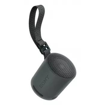 Sony SRS-XB100 - belaidis Bluetooth nešiojamas garsiakalbis, patvarus IP67 atsparus vandeniui ir dulkėms, 16 val. baterija, ekologiškas, skirtas kelionėms ir lauke, juodos spalvos