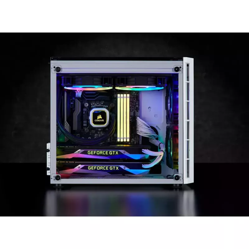 PC korpusas „Corsair Crystal 280X Micro ATX White“