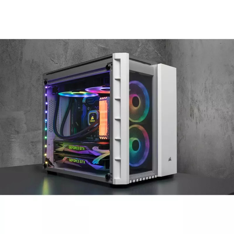 PC korpusas „Corsair Crystal 280X Micro ATX White“