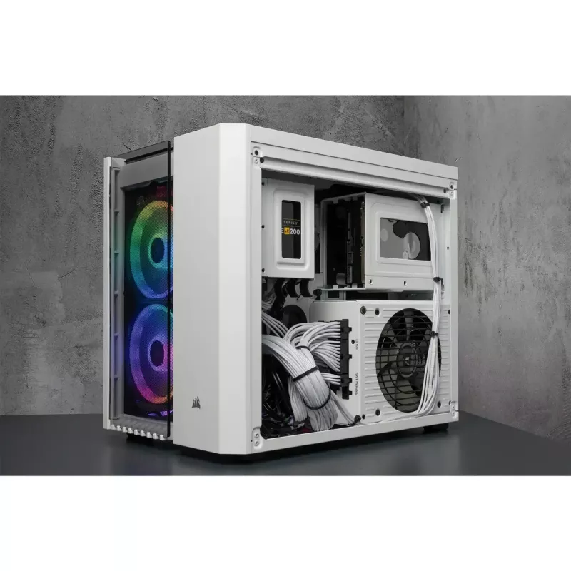PC korpusas „Corsair Crystal 280X Micro ATX White“
