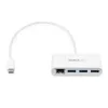 “StarTech.com” 3 prievadų USB-C šakotuvas su Gigabit Ethernet – USB-C į 3x USB-A – USB 3.0 šakotuvas – baltas~3 prievadų USB-C šakotuvas su Gigabit Ethernet – USB-C į 3x USB-A – USB 3.0 šakotuvas – 5 Gbps – baltas