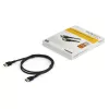 StarTech.com 3 pėdų (1 m) plonas HDMI 2.0 laidas, lankstus premium sertifikuotas HDMI laidas su eternetu, UHD 4K 60Hz HDR10, patvarus aramido pluošto dizainas su TPE apvalkalu