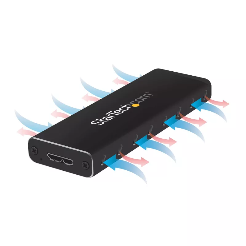 StarTech.com M.2 SSD dėklas M.2 SATA SSD diskams - USB 3.0 (5 Gbps) su UASP