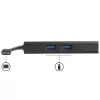 StarTech.com USB-C kelių prievadų adapteris – USB-C kelioninė prijungimo stotelė su 4K HDMI – 60 W maitinimo perdavimas, GbE, 2 prievadų USB-A 3.0 šakotuvas – nešiojama mini USB Type-C dokas nešiojamam kompiuteriui