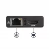 StarTech.com USB-C kelių prievadų adapteris – USB-C kelioninė prijungimo stotelė su 4K HDMI – 60 W maitinimo perdavimas, GbE, 2 prievadų USB-A 3.0 šakotuvas – nešiojama mini USB Type-C dokas nešiojamam kompiuteriui