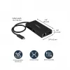 StarTech.com USB-C kelių prievadų adapteris – USB-C kelioninė prijungimo stotelė su 4K HDMI – 60 W maitinimo perdavimas, GbE, 2 prievadų USB-A 3.0 šakotuvas – nešiojama mini USB Type-C dokas nešiojamam kompiuteriui