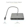 StarTech.com USB C prie keturių HDMI adapteris, USB-C prie 4x HDMI monitorių keitiklis, skirtas Windows (nepalaiko macOS/ChromeOS/Linux) - TAA