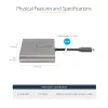 StarTech.com USB C prie keturių HDMI adapteris, USB-C prie 4x HDMI monitorių keitiklis, skirtas Windows (nepalaiko macOS/ChromeOS/Linux) - TAA