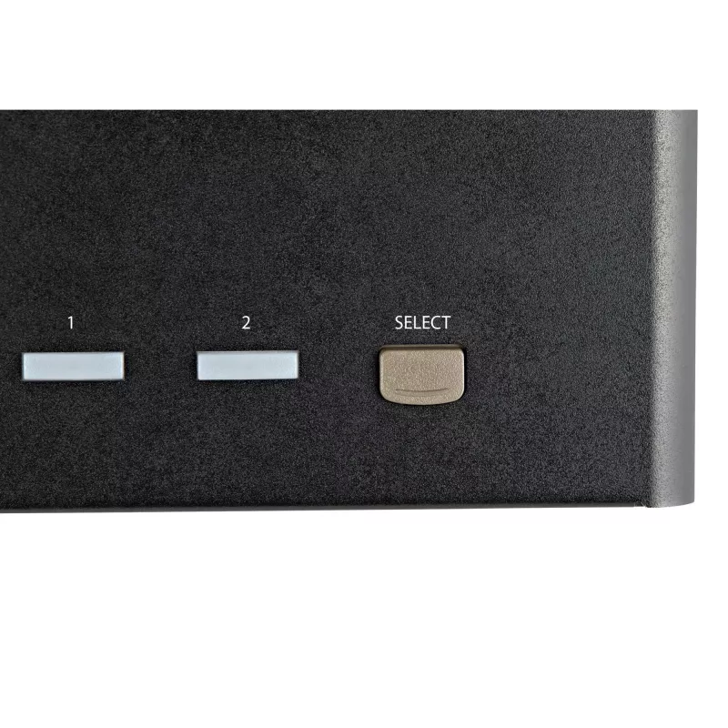 “StarTech.com” 2 prievadų keturių monitorių DisplayPort KVM jungiklis - 4K 60Hz UHD HDR - Stalinis 4K DP 1.2 KVM su 2 prievadų USB 3.0 šakotuvu (5Gbps) ir 4x USB 2.0 HID prievadais, garsas - Spartieji klavišai - TAA