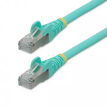 StarTech.com 1m CAT6a eterneto kabelis - Aqua - mažai dūmų, be halogeno (LSZH) - 10GbE 500MHz 100W PoE++ neužsikabinančios RJ-45 su įtempimų apsaugomis S/FTP tinklo komutacinis kabelis