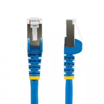 StarTech.com 50cm CAT6a Ethernet kabelis - Mėlynas - Mažai dūmų, be halogenų (LSZH) - 10GbE 500MHz 100W PoE++ neužkabinamas RJ-45 su įtempimo sumažinimais S/FTP tinklo komutacinis kabelis