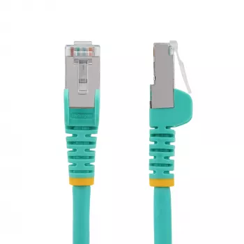 StarTech.com 3m CAT6a Ethernet kabelis - Aqua - mažai dūmų be halogenų (LSZH) - 10GbE 500MHz 100W PoE++ neužsikabinantis RJ-45 su įtempimo sumažinimais S/FTP tinklo komutacinis kabelis