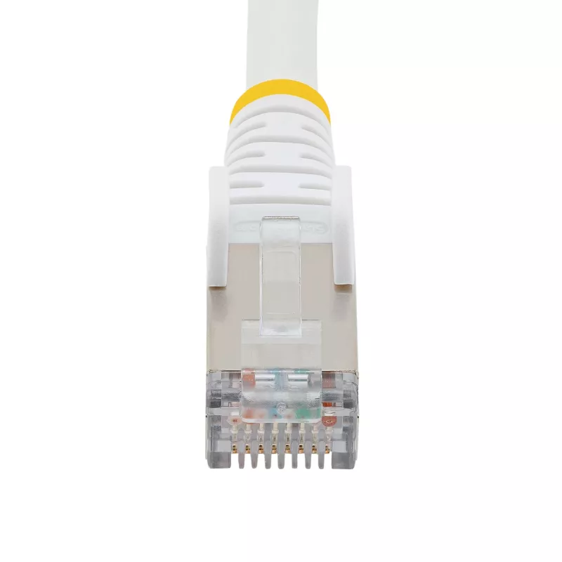 StarTech.com 5 m CAT6a eterneto kabelis - baltas - mažai dūmų, be halogenų (LSZH) - 10GbE 500MHz 100W PoE++ nesikabinanti RJ-45 su įtempimo sumažinimais S/FTP tinklo komutacinis kabelis