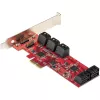 StarTech.com SATA PCIe kortelė - 10 prievadų PCIe SATA išplėtimo kortelė - 6 Gbps - žemo / pilno profilio - dėstomieji SATA lizdai - ASM1062 be RAID - PCI Express į SATA keitiklis / adapteris
