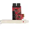 StarTech.com SATA PCIe kortelė - 10 prievadų PCIe SATA išplėtimo kortelė - 6 Gbps - žemo / pilno profilio - dėstomieji SATA lizdai - ASM1062 be RAID - PCI Express į SATA keitiklis / adapteris
