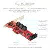 StarTech.com SATA PCIe kortelė - 10 prievadų PCIe SATA išplėtimo kortelė - 6 Gbps - žemo / pilno profilio - dėstomieji SATA lizdai - ASM1062 be RAID - PCI Express į SATA keitiklis / adapteris