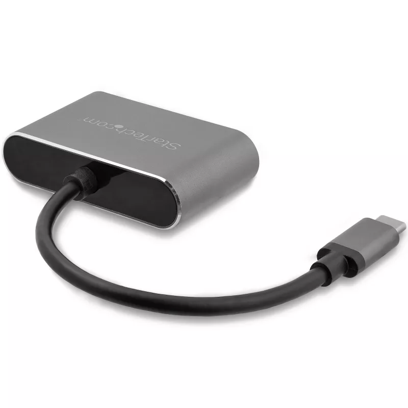 StarTech.com USB-C į VGA ir HDMI adapteris - 2 viename - 4K 30Hz - Kosminė pilka