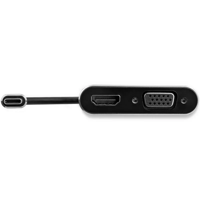 StarTech.com USB-C į VGA ir HDMI adapteris - 2 viename - 4K 30Hz - Kosminė pilka
