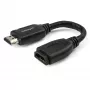 StarTech.com 6 col. (15cm) HDMI prievado apsauginis laidas – 4K 60Hz didelės spartos HDMI 2.0 prailginimo laidas su Ethernet – trumpas HDMI prailginimo laidas – HDMI kištuko į lizdą prailginimo adapterio laidas