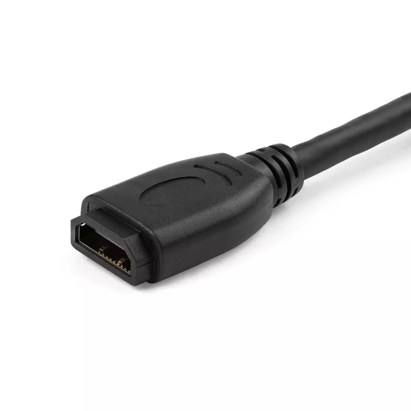 StarTech.com 6 col. (15cm) HDMI prievado apsauginis laidas – 4K 60Hz didelės spartos HDMI 2.0 prailginimo laidas su Ethernet – trumpas HDMI prailginimo laidas – HDMI kištuko į lizdą prailginimo adapterio laidas