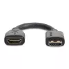 StarTech.com 6 col. (15cm) HDMI prievado apsauginis laidas – 4K 60Hz didelės spartos HDMI 2.0 prailginimo laidas su Ethernet – trumpas HDMI prailginimo laidas – HDMI kištuko į lizdą prailginimo adapterio laidas