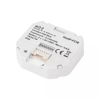 Šviesos jungiklis Homematic IP HmIP-FCI6, baltas, mygtukinis valdymas, baterija (AAA), IP20, 48,5×15×53 mm