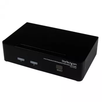 StarTech.com 2 prievadų profesionalus USB DisplayPort KVM keitiklis su garsu