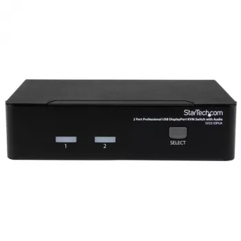 StarTech.com 2 prievadų profesionalus USB DisplayPort KVM keitiklis su garsu