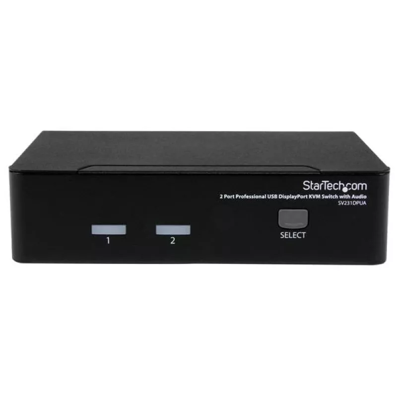 StarTech.com 2 prievadų profesionalus USB DisplayPort KVM keitiklis su garsu