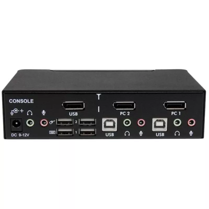 StarTech.com 2 prievadų profesionalus USB DisplayPort KVM keitiklis su garsu