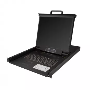StarTech.com 8 prievadų montuojama į stovą KVM konsolė su 6 pėdų kabeliais – integruotas KVM komutatorius su 19 inch LCD monitoriumi – visiškai funkcionali 1U LCD KVM stalčius – OSD KVM – patikima 50 000 val. MTBF – USB + VGA palaikymas