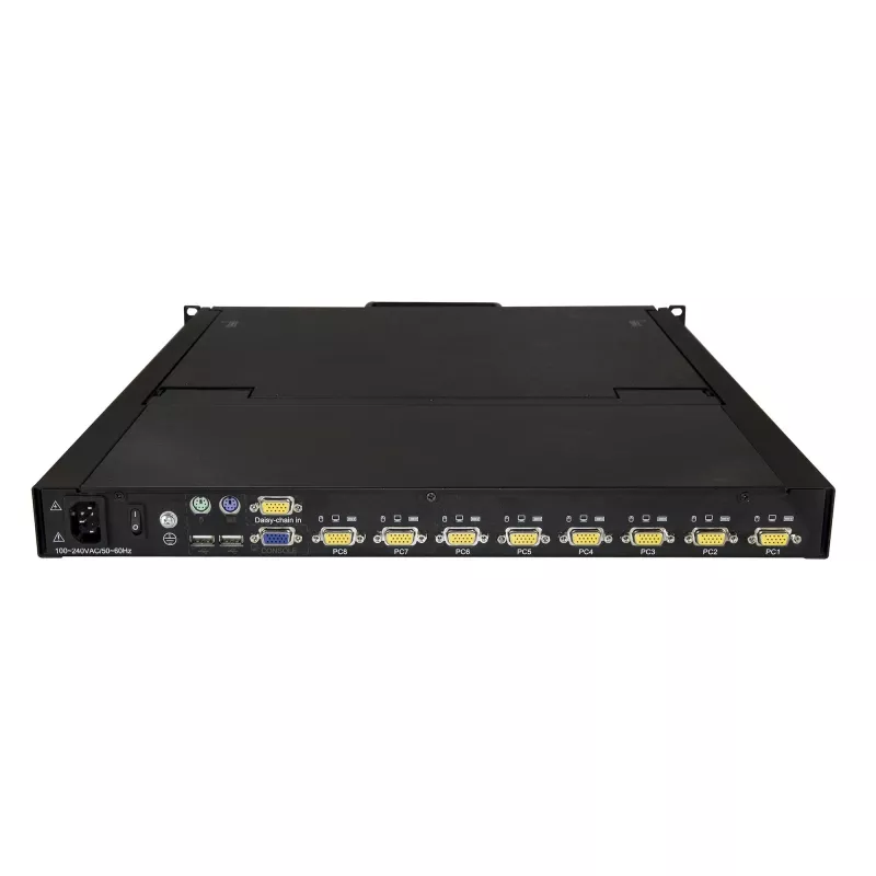 StarTech.com 8 prievadų montuojama į stovą KVM konsolė su 6 pėdų kabeliais – integruotas KVM komutatorius su 19 inch LCD monitoriumi – visiškai funkcionali 1U LCD KVM stalčius – OSD KVM – patikima 50 000 val. MTBF – USB + VGA palaikymas