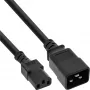 InLine maitinimo adapterio laidas, IEC-60320 C20 į C13, 3x1.5mm², maks. 10A, 1m