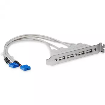 StarTech.com 4 prievadų USB A moteriškas lizdas lizdo plokštės adapteris, 0,286 m, CE, UL, REACH, RoHS, -5 - 40 °C, -5 - 80 °C, 20 - 60%